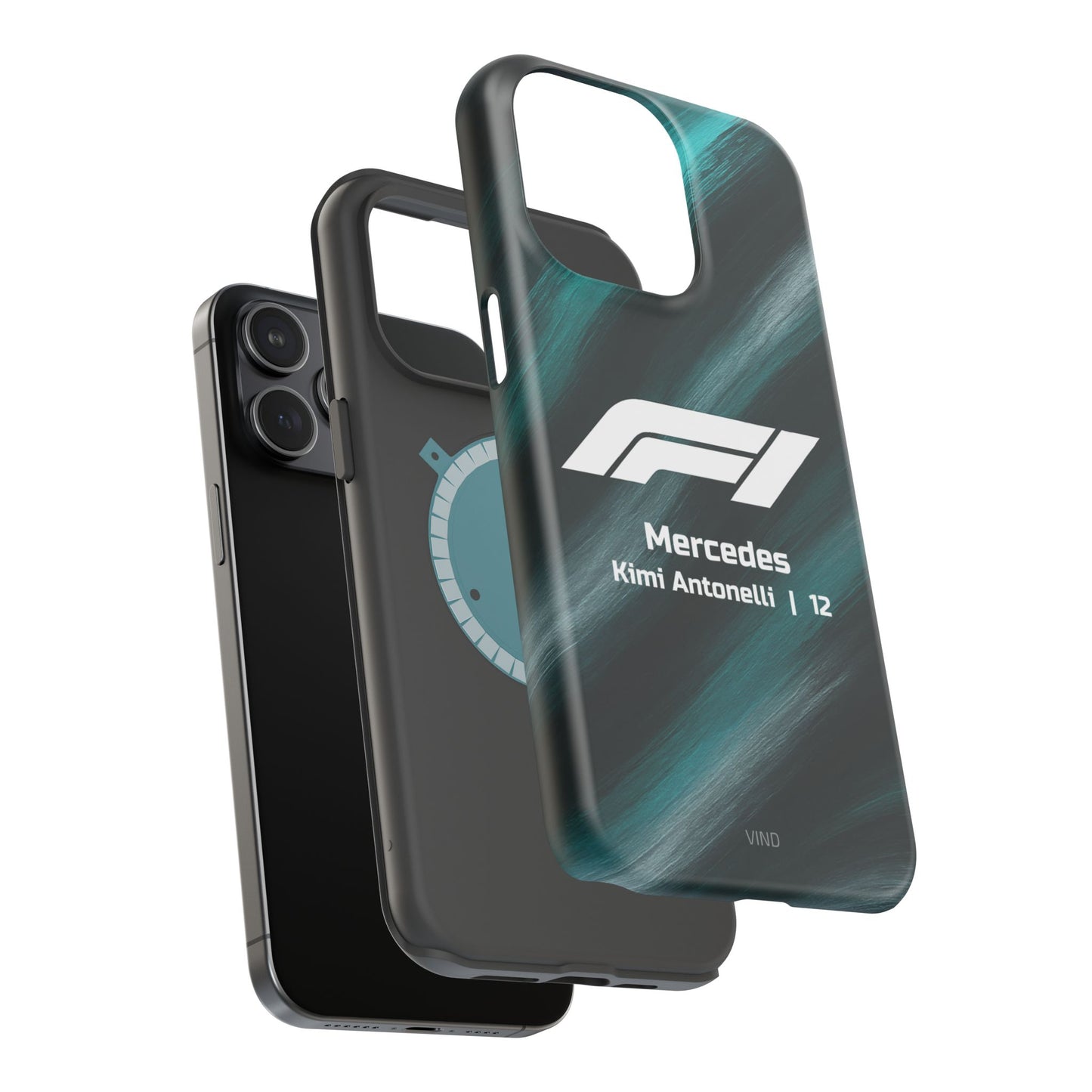 Kimi Antonelli Mercedes F1 Phone Case – 2025 Season Official Design | MagSafe
