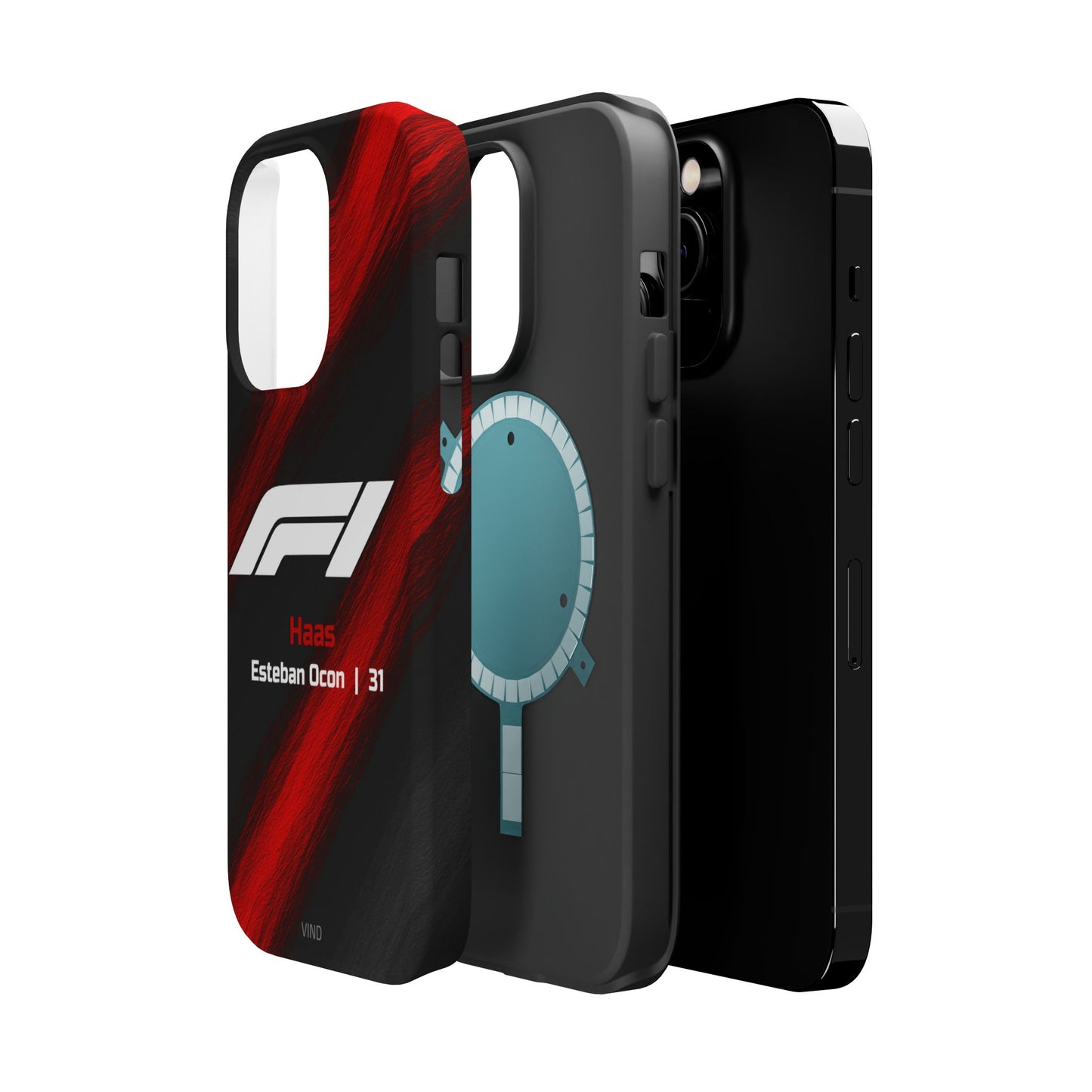Esteban Ocon Haas F1 Phone Case – 2025 Season Official Design | MagSafe
