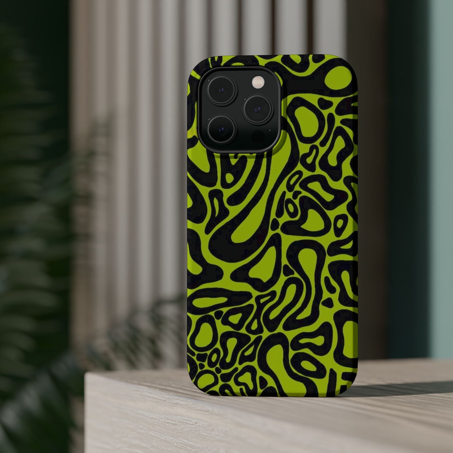 McLaren Formula 1 Phone Case – Neon Green Abstract Design
