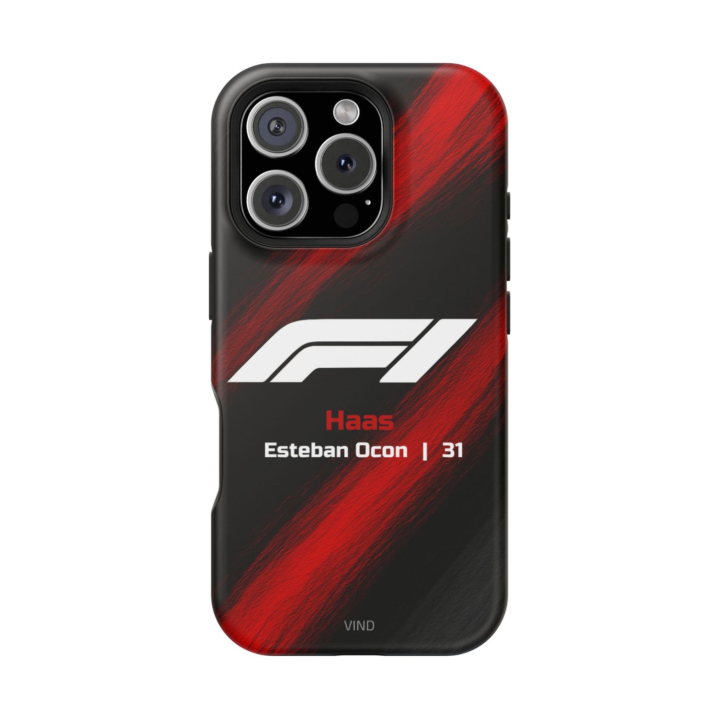 Esteban Ocon Haas F1 Phone Case – 2025 Season Official Design | MagSafe