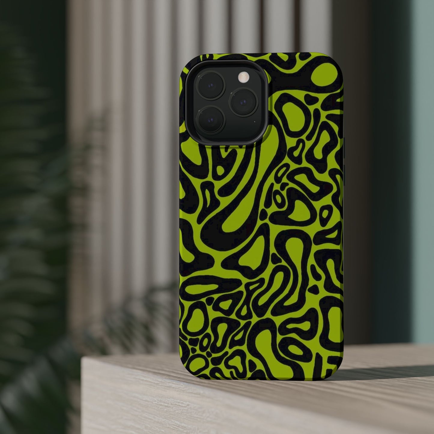 McLaren Formula 1 Phone Case – Neon Green Abstract Design