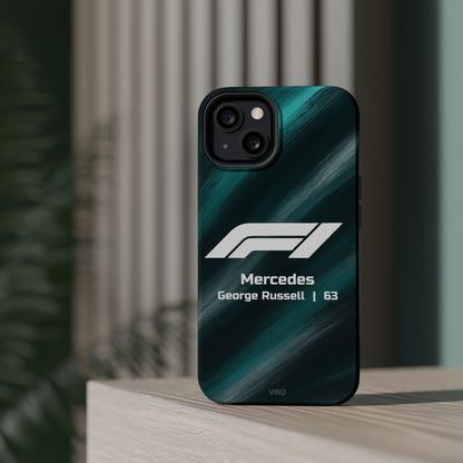 George Russell Mercedes F1 Phone Case – 2025 Season Official Design | MagSafe