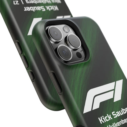 Nico Hülkenberg Kick Sauber F1 Phone Case – 2025 Season Official Design | MagSafe