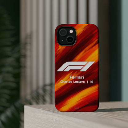 Charles Leclerc Ferrari F1 Phone Case – 2025 Season Official Design | MagSafe