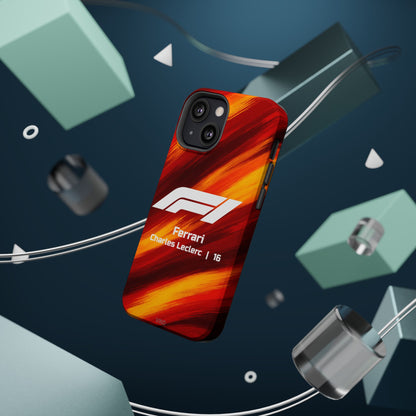 Charles Leclerc Ferrari F1 Phone Case – 2025 Season Official Design | MagSafe