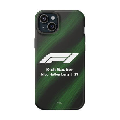 Nico Hülkenberg Kick Sauber F1 Phone Case – 2025 Season Official Design | MagSafe