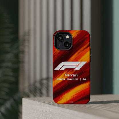 Lewis Hamilton Ferrari F1 Phone Case – 2025 Season Official Design | MagSafe