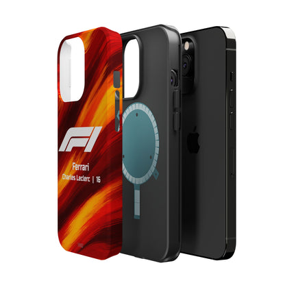 Charles Leclerc Ferrari F1 Phone Case – 2025 Season Official Design | MagSafe