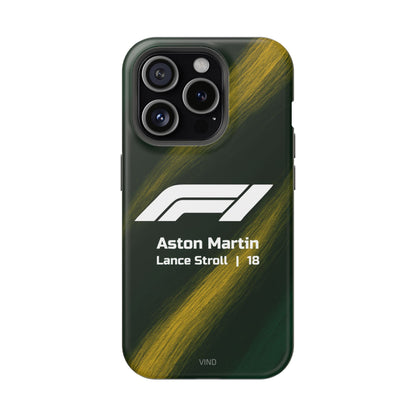 Lance Stroll Aston Martin F1 Phone Case – 2025 Season Official Design | MagSafe