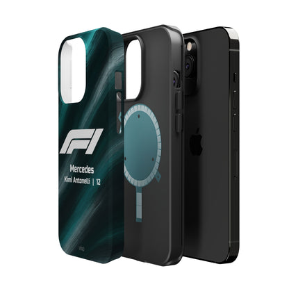 Kimi Antonelli Mercedes F1 Phone Case – 2025 Season Official Design | MagSafe