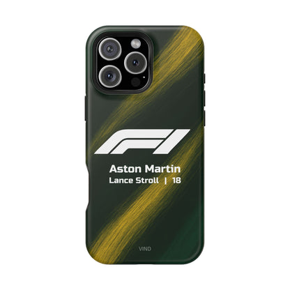 Lance Stroll Aston Martin F1 Phone Case – 2025 Season Official Design | MagSafe