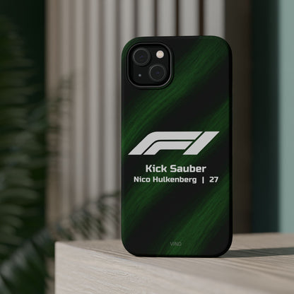 Nico Hülkenberg Kick Sauber F1 Phone Case – 2025 Season Official Design | MagSafe