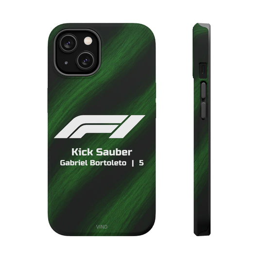 Gabriel Bortoleto Kick Sauber F1 Phone Case – 2025 Season Official Design | MagSafe