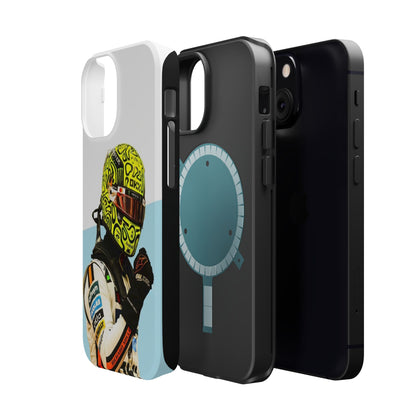 Lando Norris F1 Phone Case – White & Neon Helmet Edition