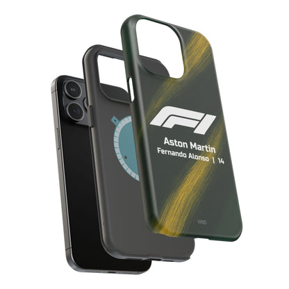 Fernando Alonso Aston Martin F1 Phone Case – 2025 Season Official Design | MagSafe