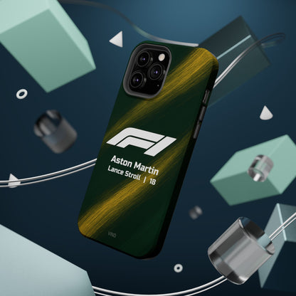Lance Stroll Aston Martin F1 Phone Case – 2025 Season Official Design | MagSafe