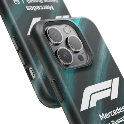 George Russell Mercedes F1 Phone Case – 2025 Season Official Design | MagSafe