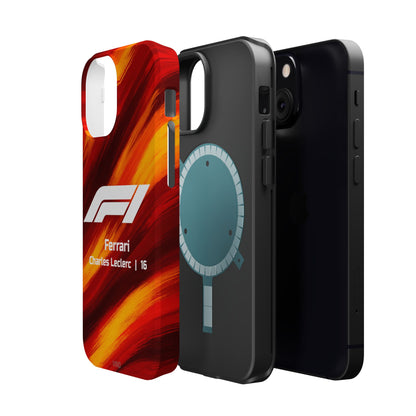 Charles Leclerc Ferrari F1 Phone Case – 2025 Season Official Design | MagSafe