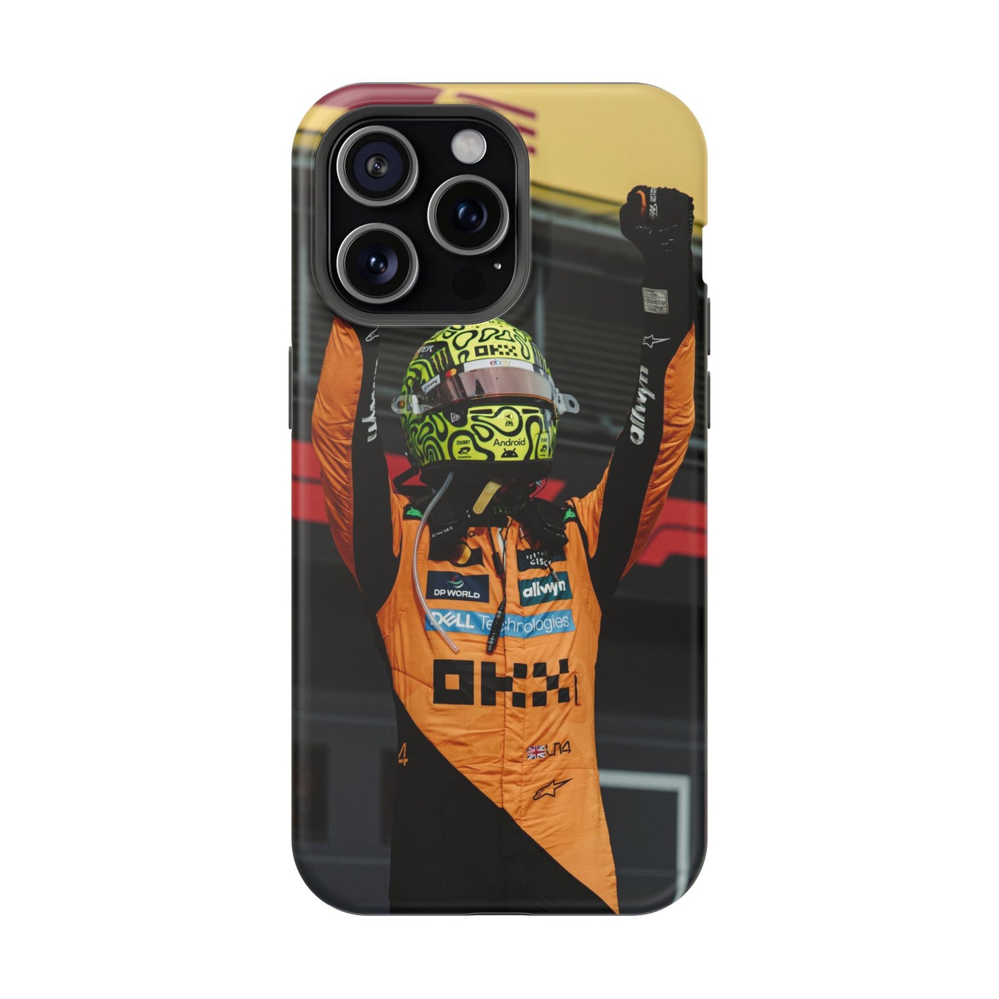 Lando Norris Phone Case – Neon Helmet Edition