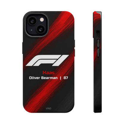 Oliver Bearman Haas F1 Phone Case – 2025 Season Official Design | MagSafe