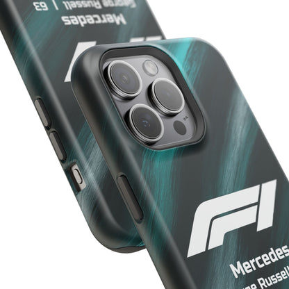 George Russell Mercedes F1 Phone Case – 2025 Season Official Design | MagSafe