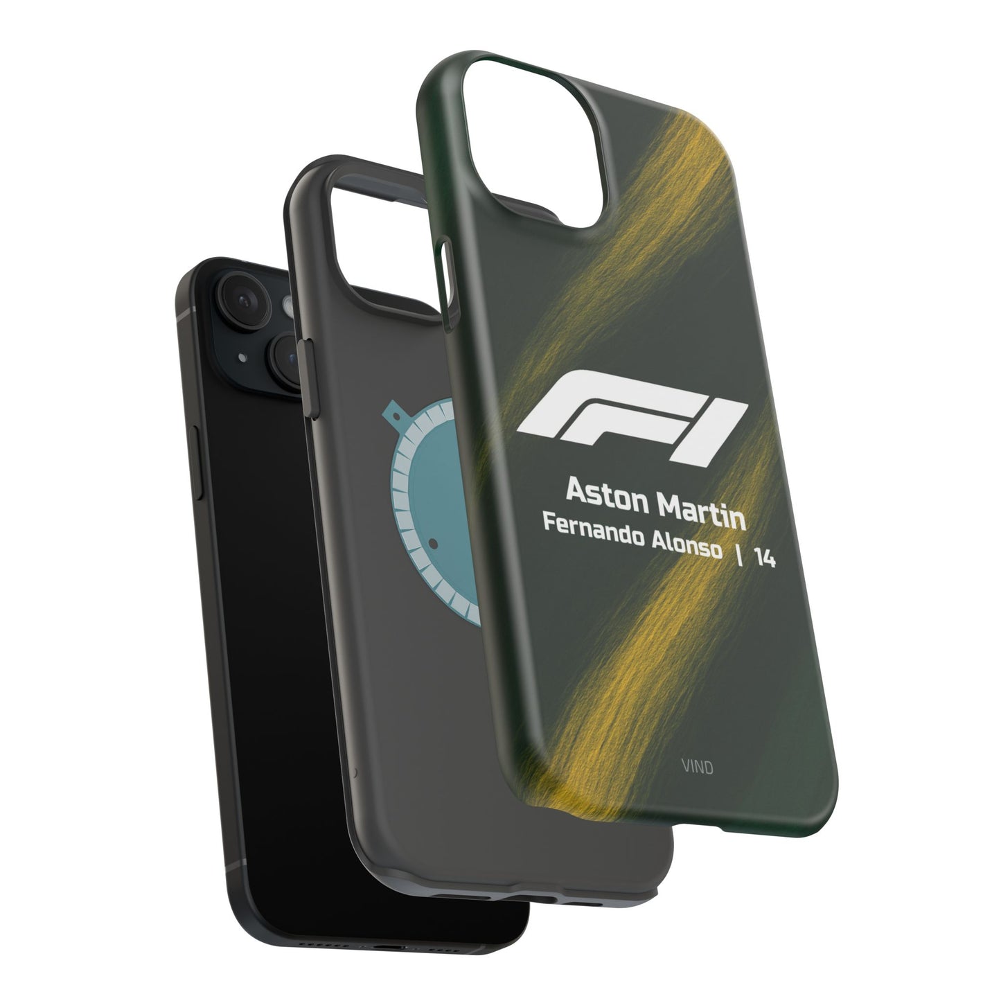 Fernando Alonso Aston Martin F1 Phone Case – 2025 Season Official Design | MagSafe