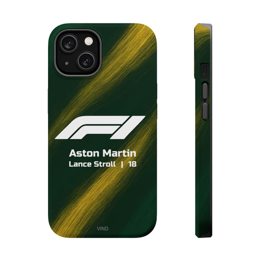 Lance Stroll Aston Martin F1 Phone Case – 2025 Season Official Design | MagSafe