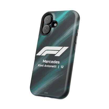 Kimi Antonelli Mercedes F1 Phone Case – 2025 Season Official Design | MagSafe