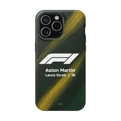 Lance Stroll Aston Martin F1 Phone Case – 2025 Season Official Design | MagSafe