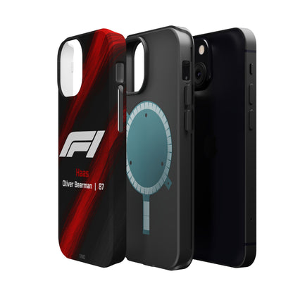 Oliver Bearman Haas F1 Phone Case – 2025 Season Official Design | MagSafe