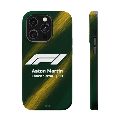 Lance Stroll Aston Martin F1 Phone Case – 2025 Season Official Design | MagSafe