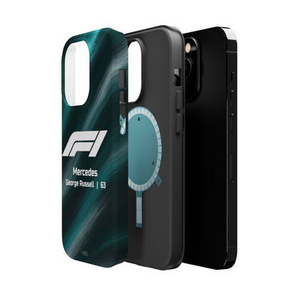 George Russell Mercedes F1 Phone Case – 2025 Season Official Design | MagSafe