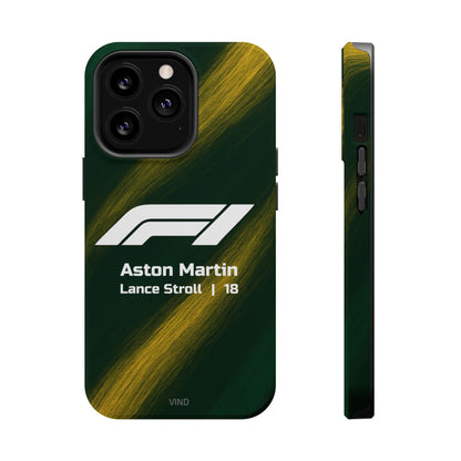 Lance Stroll Aston Martin F1 Phone Case – 2025 Season Official Design | MagSafe