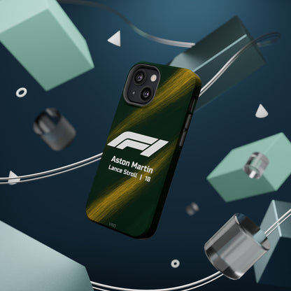 Lance Stroll Aston Martin F1 Phone Case – 2025 Season Official Design | MagSafe