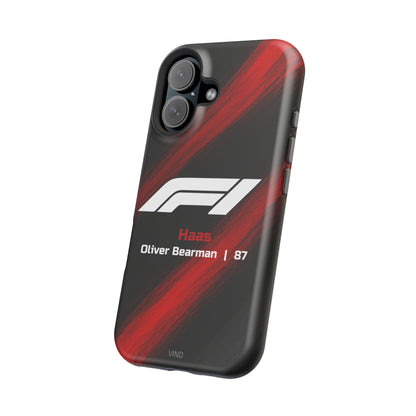 Oliver Bearman Haas F1 Phone Case – 2025 Season Official Design | MagSafe