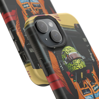 Lando Norris Phone Case – Neon Helmet Edition