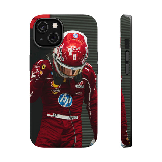 Charles Leclerc F1 Phone Case – Ferrari Red Helmet Edition